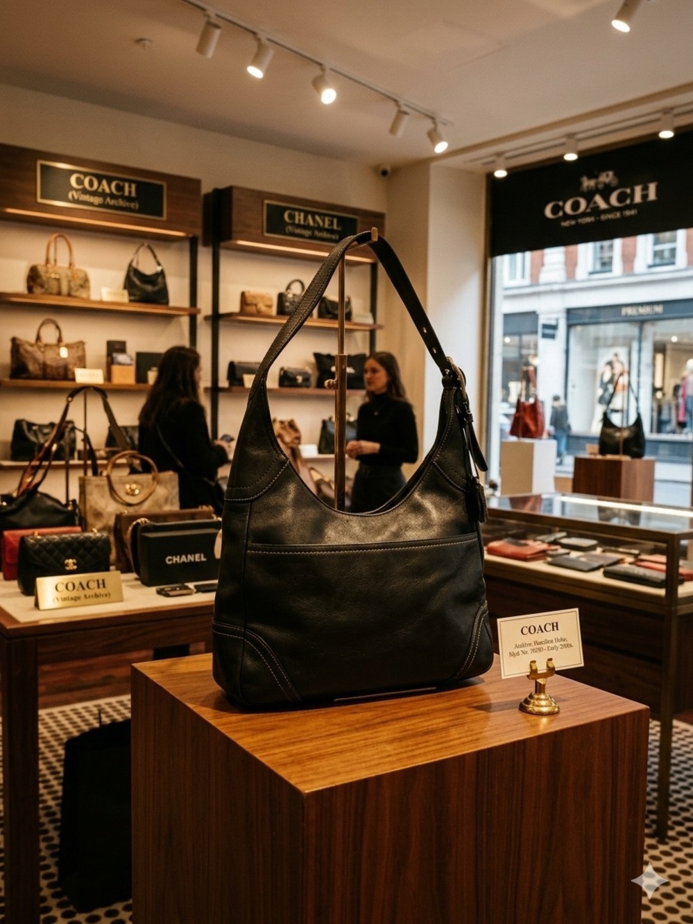 Coach Hamilton Black Hobo Shoulder Bag